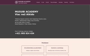 Náhľad webovej stránky aikidomusubi.sk | Screenshot domény