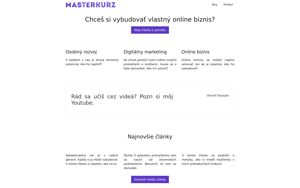 Náhľad webovej stránky masterkurz.sk | Screenshot domény