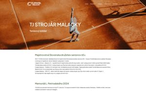 Náhľad webovej stránky tenismalacky.sk | Screenshot domény