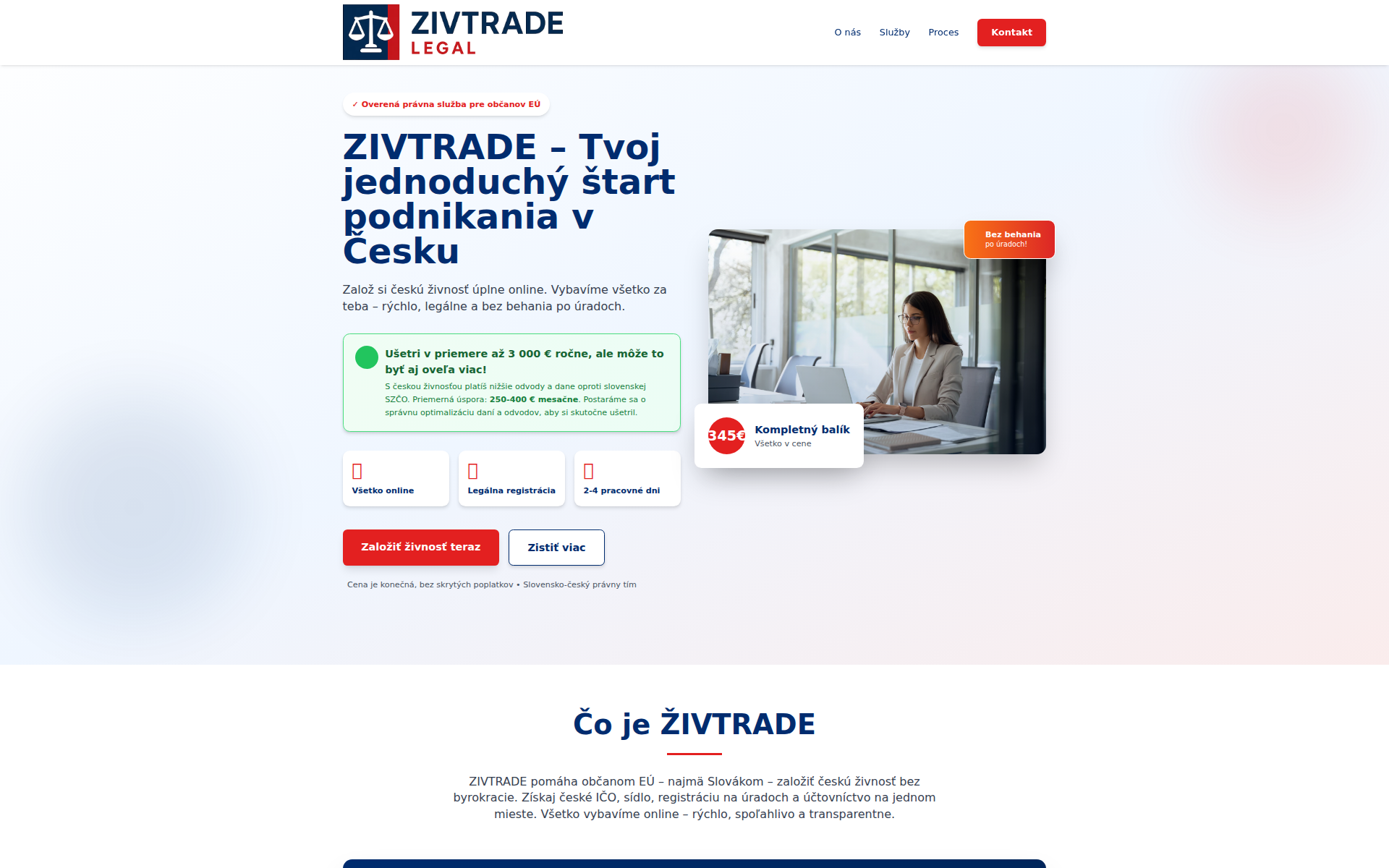 ZIVTRADE Legal - Založenie živnosti v Česku online - ZIVTRADE Legal poskytuje spoľahlivé právne a účtovné služby na rýchle a trans...