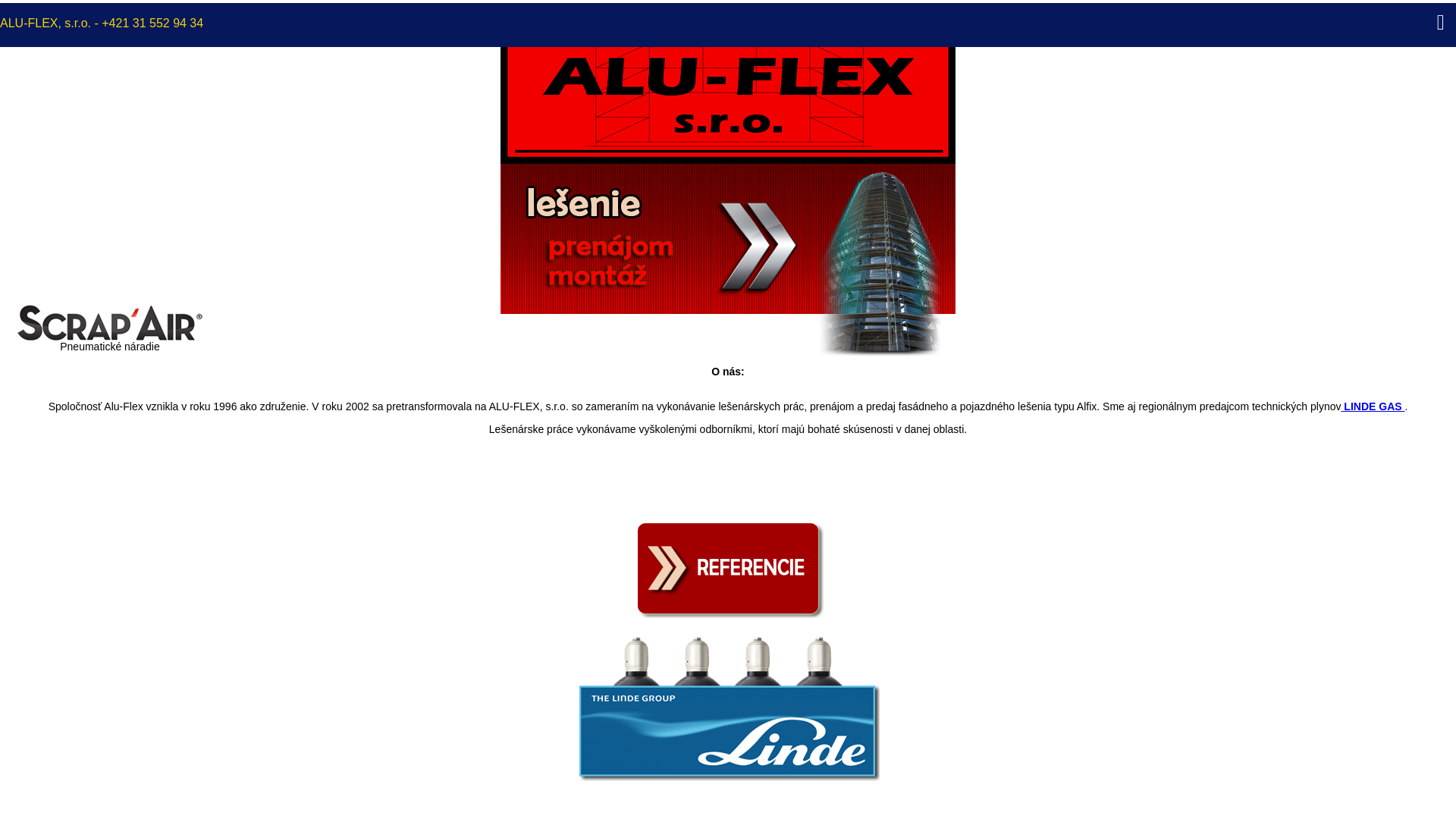 Screenshot domény aluflex.sk | Alu-Flex, s.r.o.