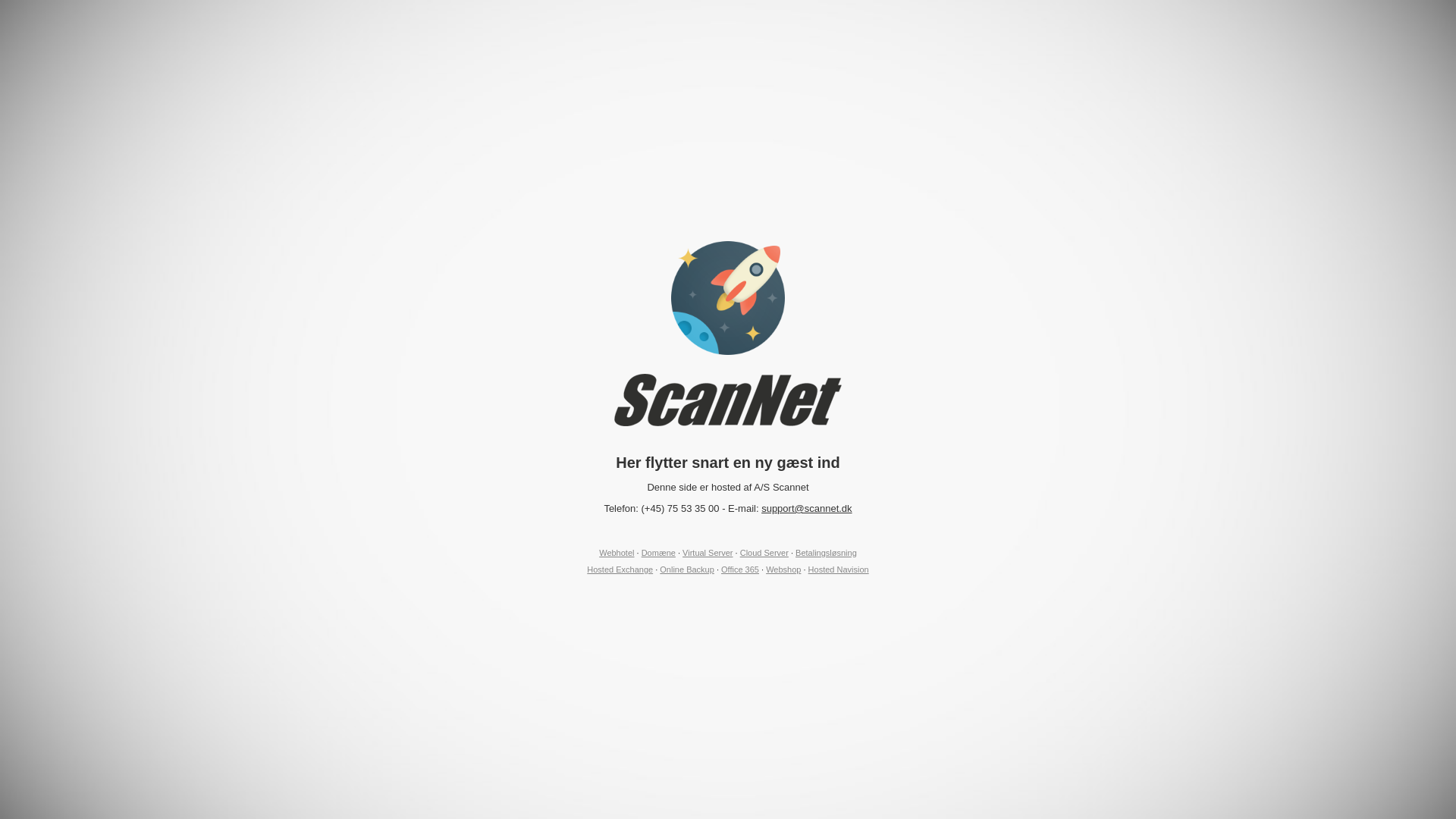 Screenshot domény avxperten.sk | Webshop, Webhosting, Domæner og Cloud Server - A/S ScanNet