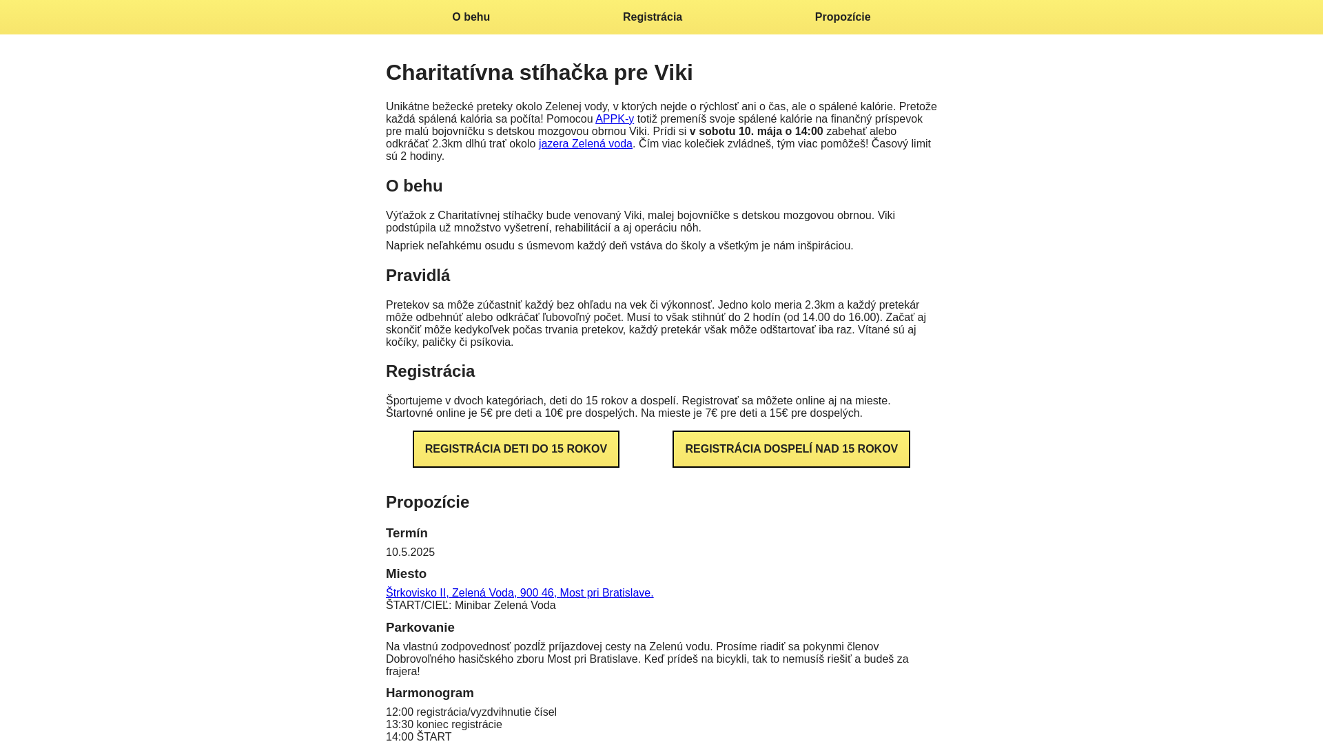 Charitatívna stíhačka - Výťažok z Charitatívnej stíhačky bude venovaný Viki, malej bojovníčke s
...