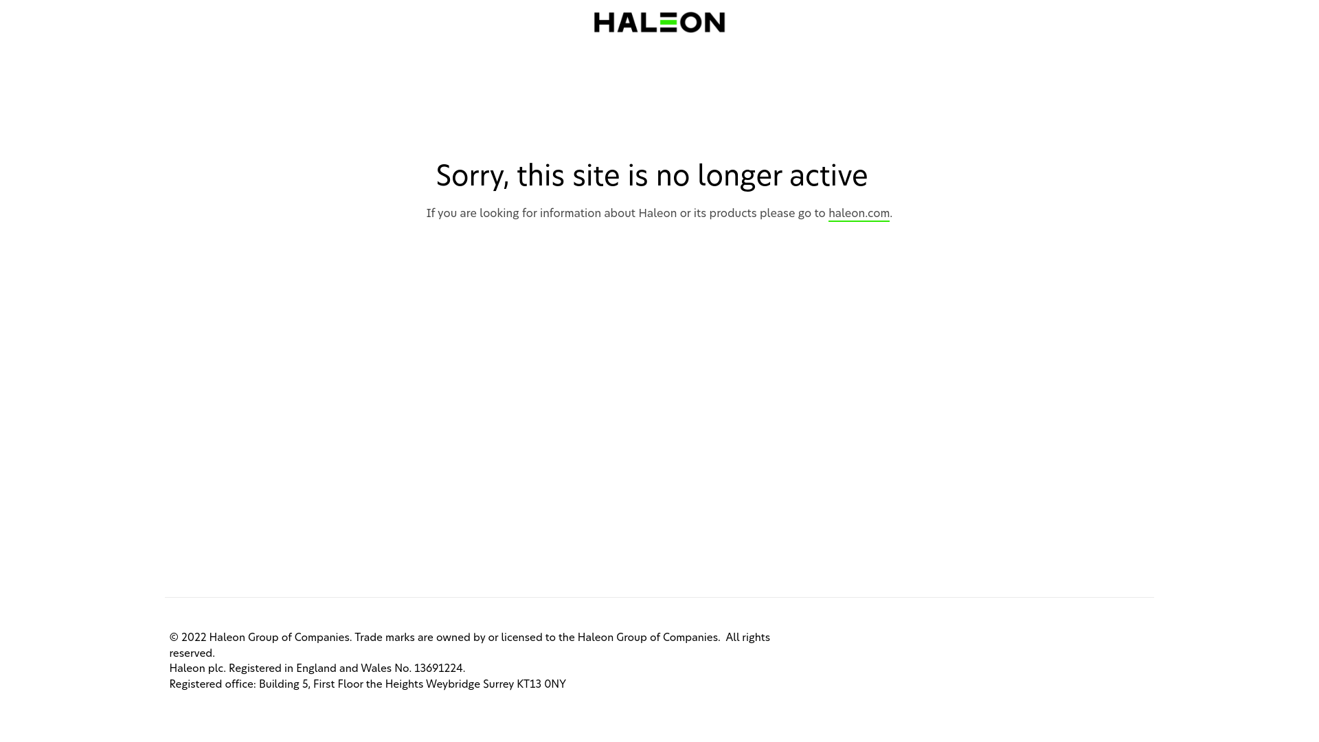 Screenshot domény cmulajspravne.sk | Haleon - Service not currently available or no longer active