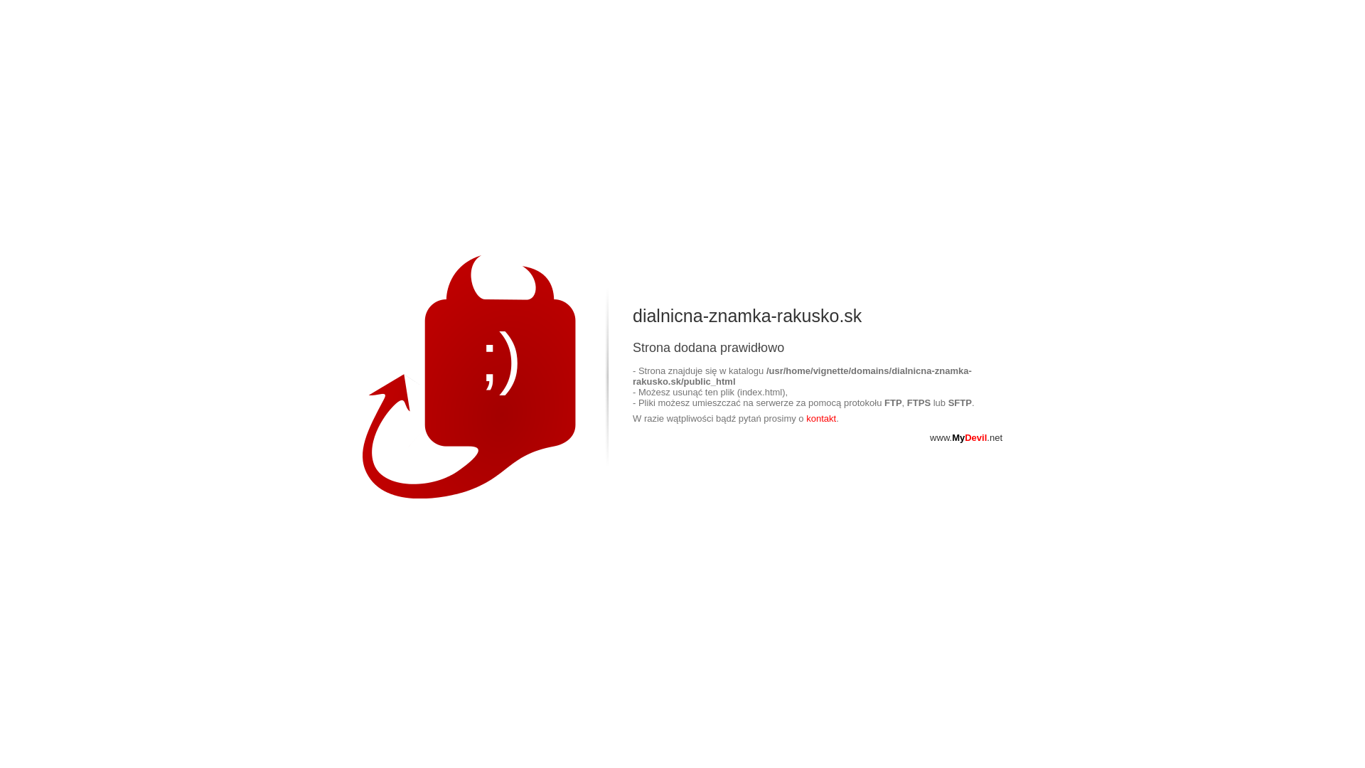 Screenshot domény dialnicna-znamka-rakusko.sk | dialnicna-znamka-rakusko.sk - strona hostowana na MyDevil.net