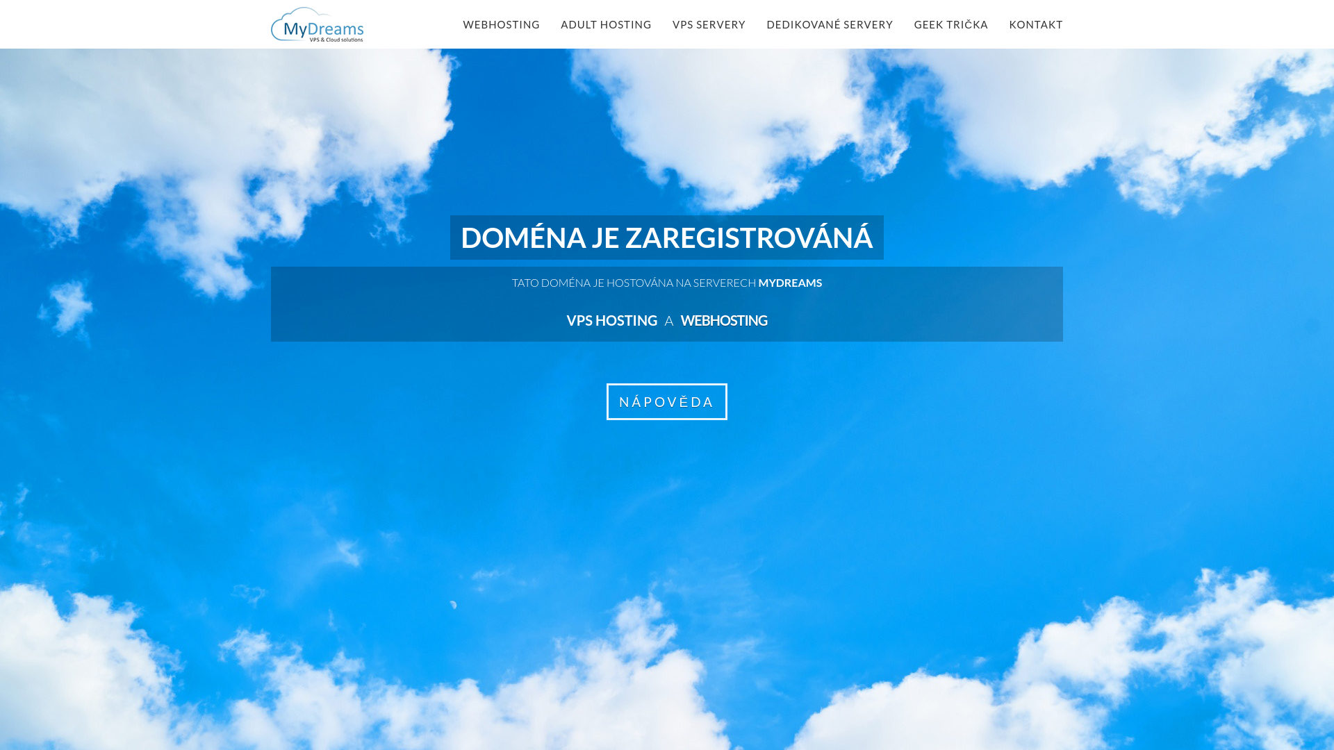 Screenshot domény fengshuieshop.sk | VPS hosting a Webhosting MyDreams.cz