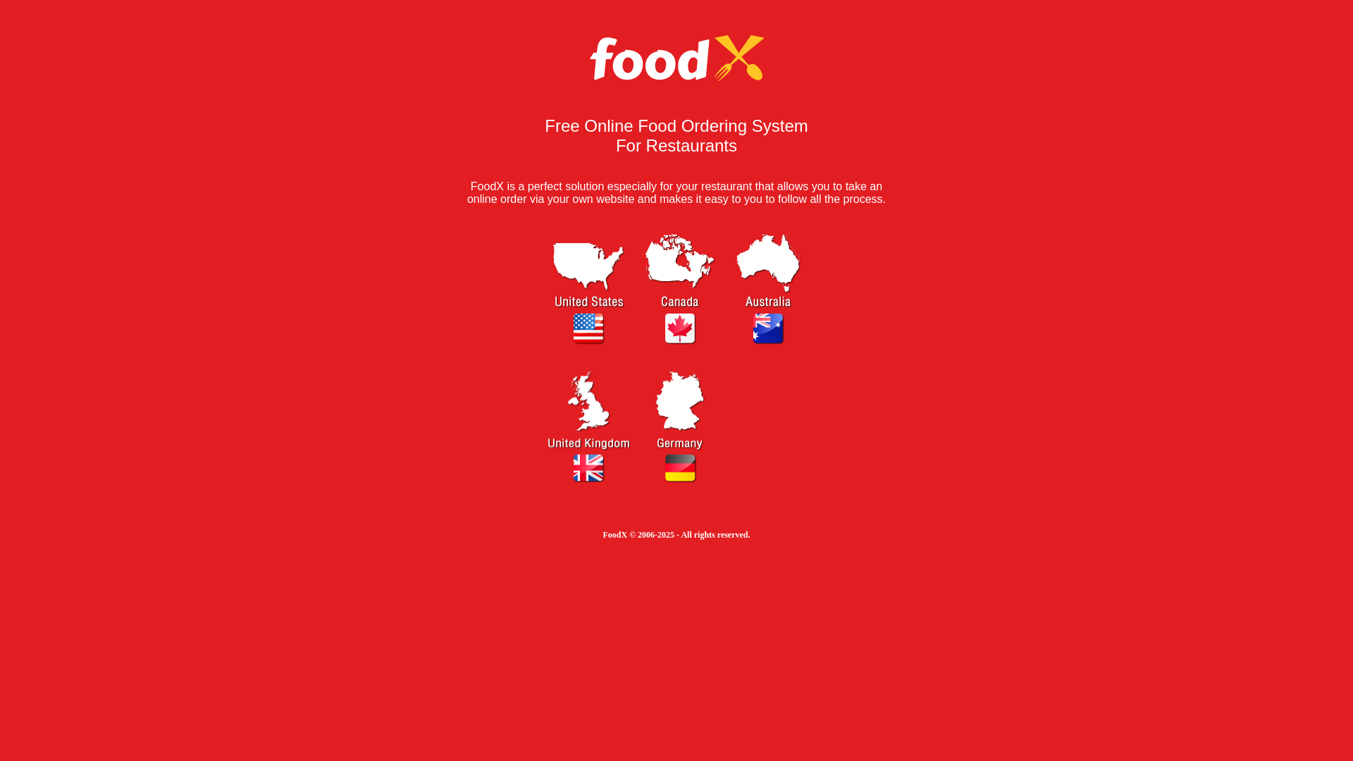 Screenshot domény foodx.sk | Free Online Food Ordering System - FoodX