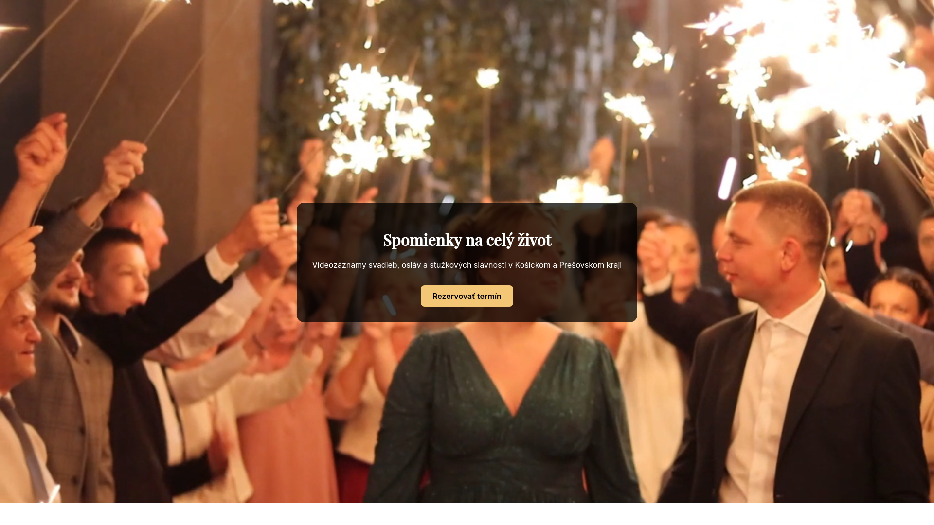 Screenshot domény kameramansvatbacena.sk | kameraman svadba cena