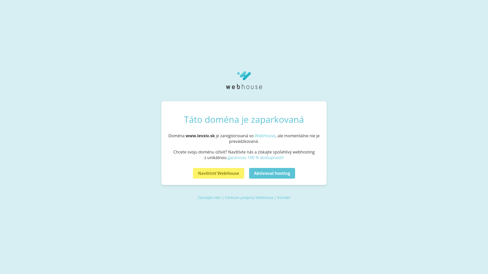 Screenshot domény levxiv.sk | Zaparkovaná doména | WebHouse