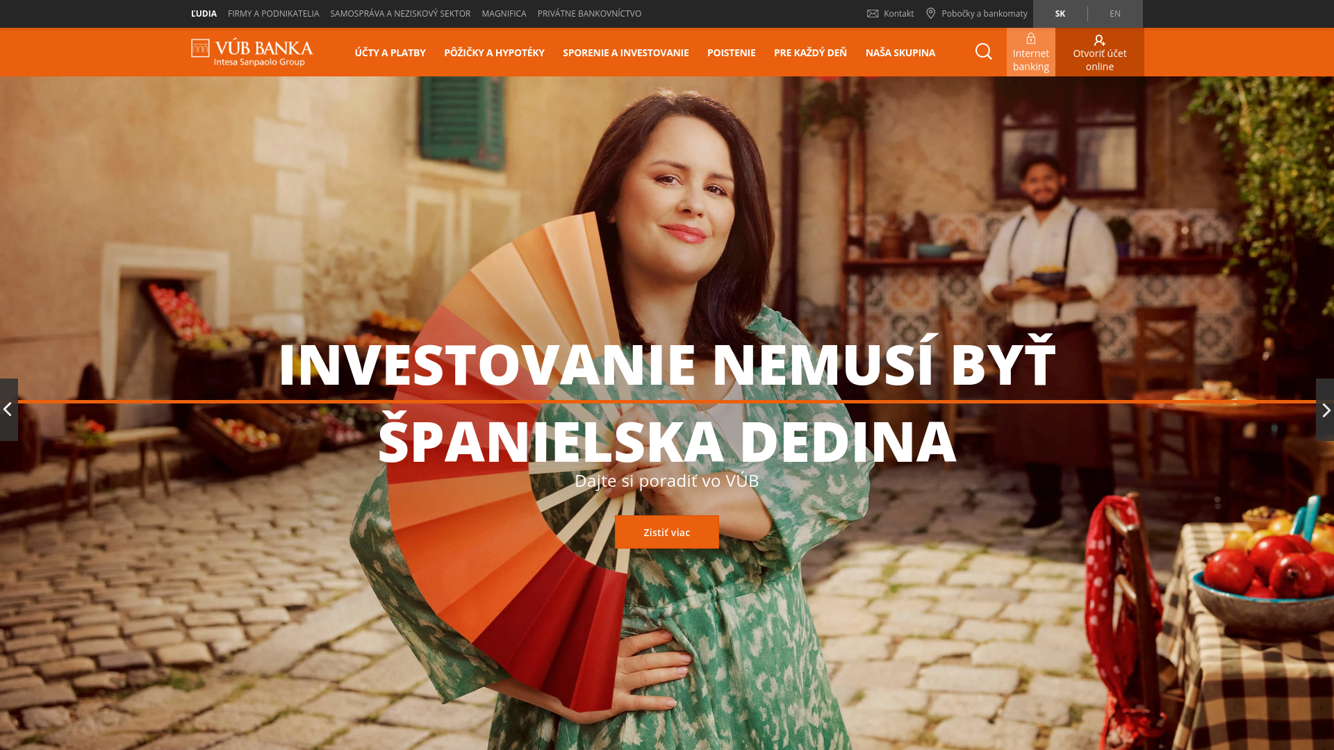 Screenshot domény mat-kreditku-ma-zmysel.sk | VÚB banka - všetko čo je možné. | VÚB banka