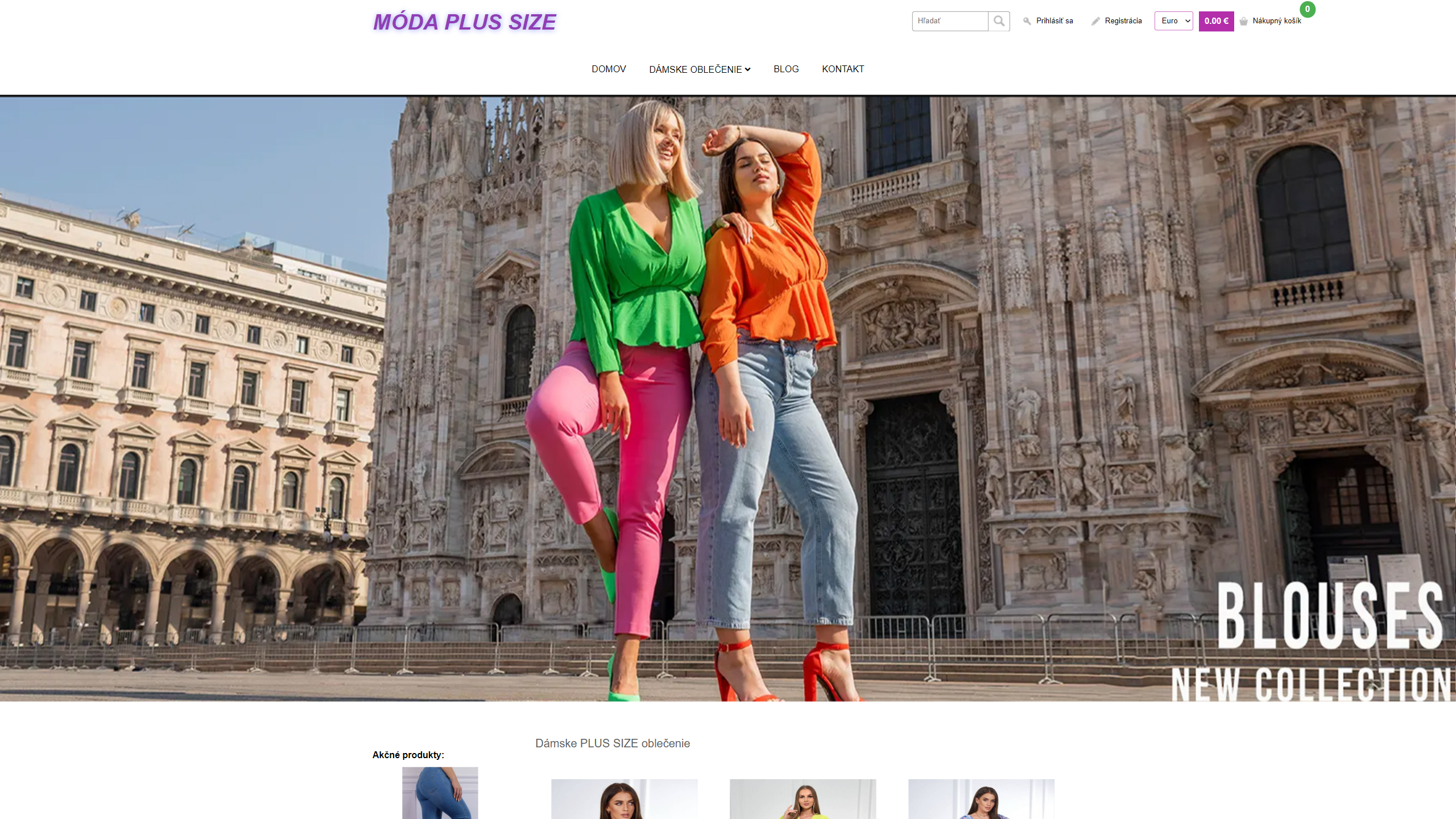 Screenshot of moda-plussize.sk