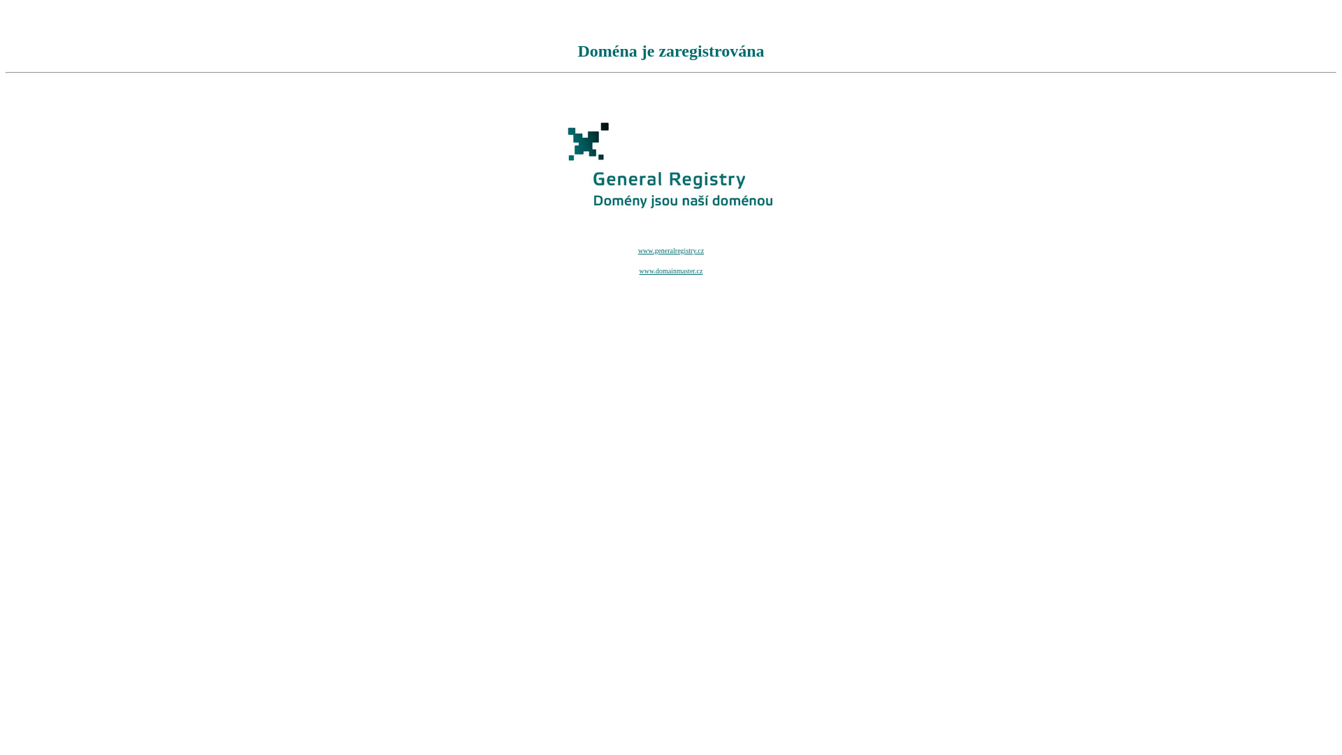Screenshot domény odbery-krvi.sk | General Registry - Doména je zaregistrována
