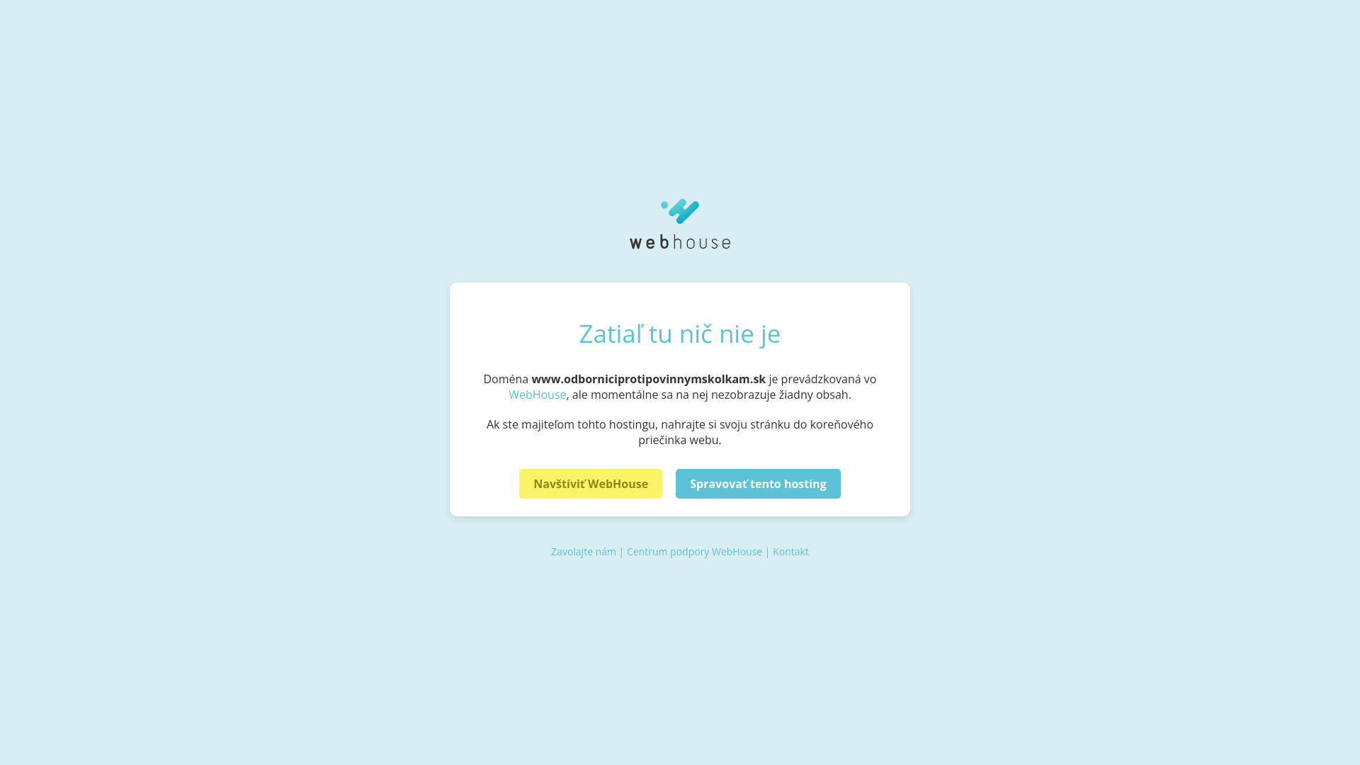 Screenshot domény odborniciprotipovinnymskolkam.sk | Žiadny obsah | WebHouse