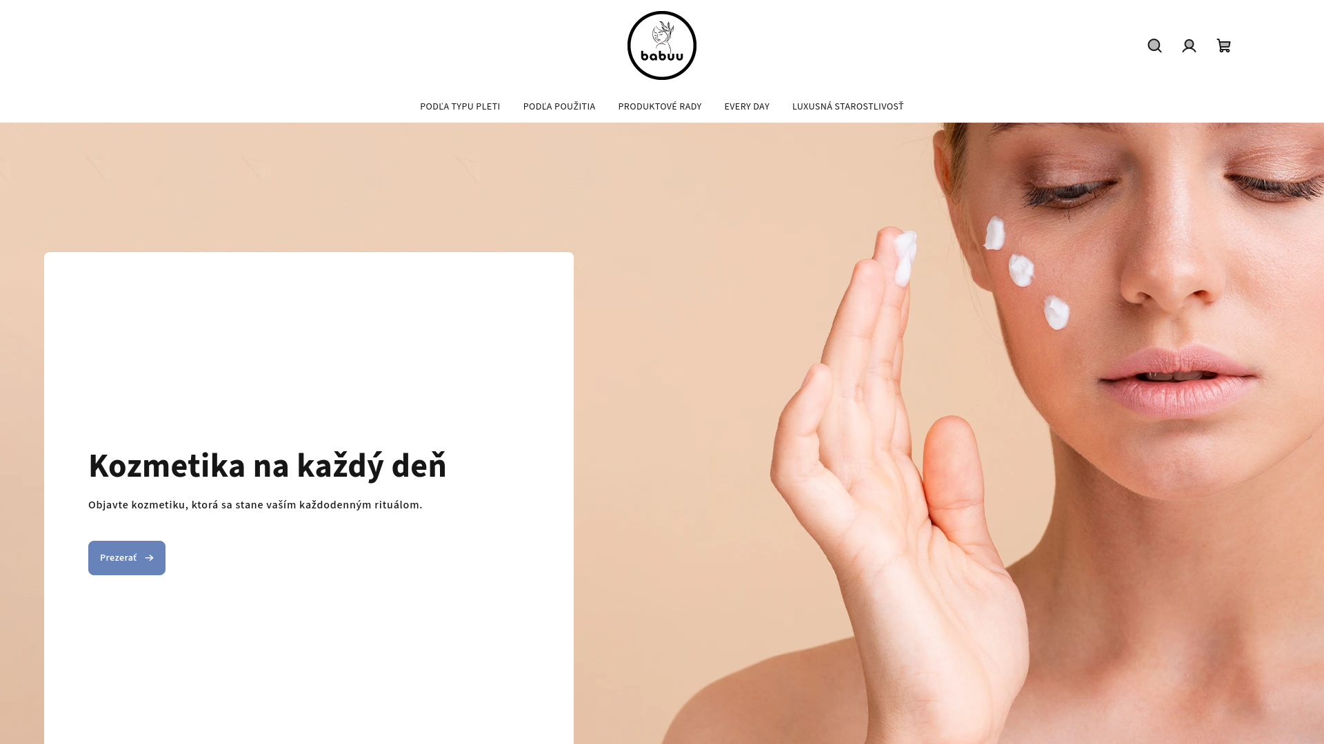 Screenshot domény ryorkozmetika.sk