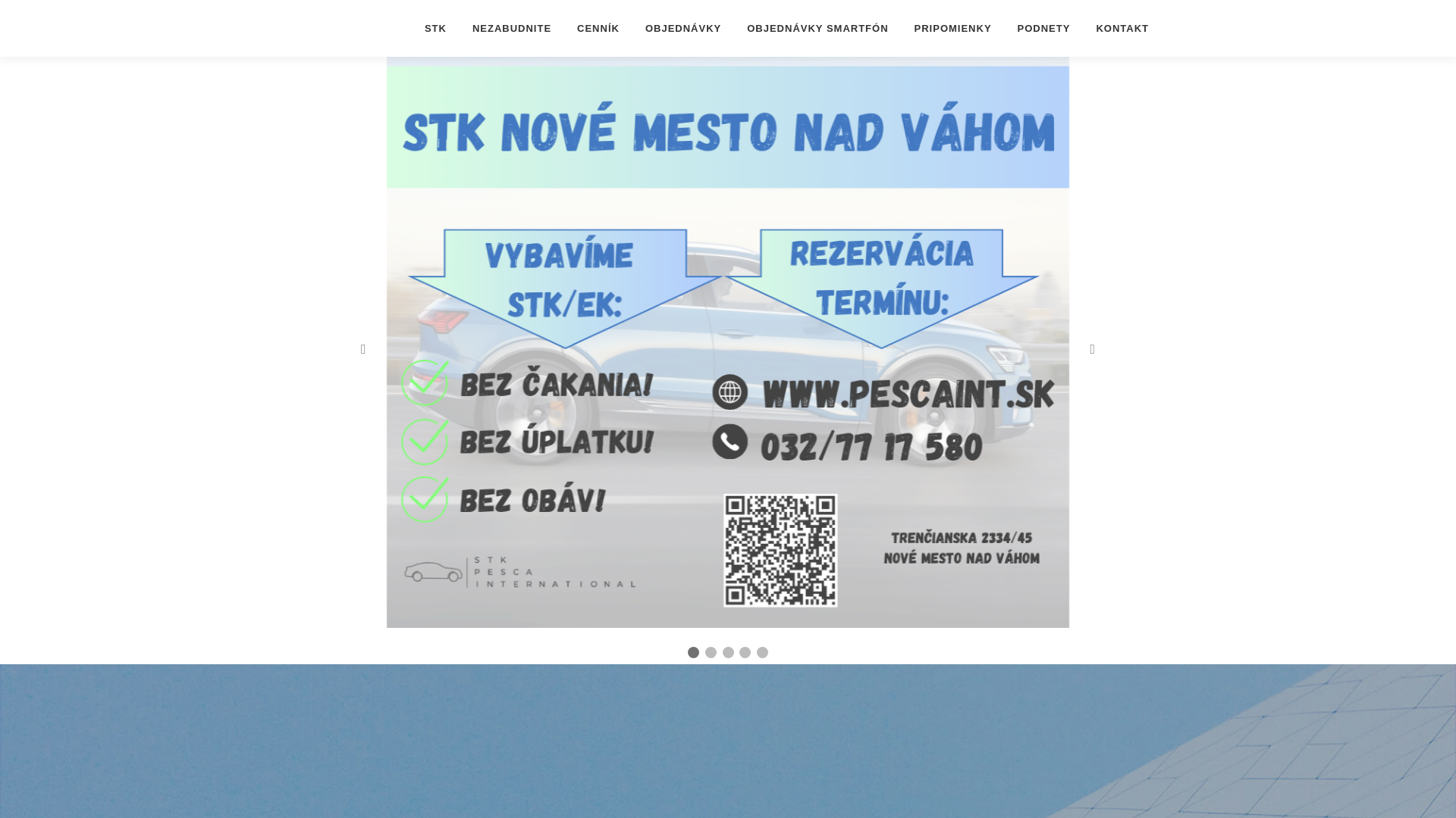 Screenshot domény stkbezobav.sk | PESCA International