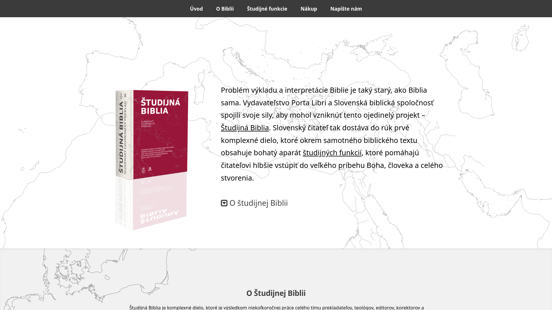 Screenshot domény studijnabiblia.sk | Študijná Biblia