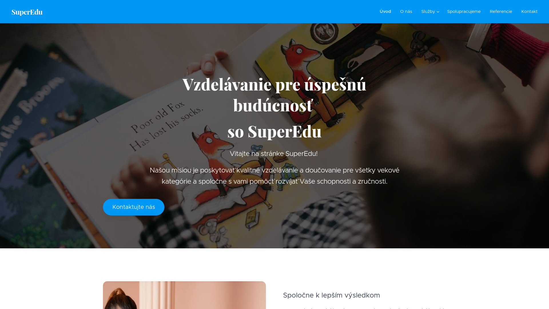 Screenshot domény superedu.sk | SuperEdu