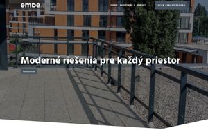 Náhľad webovej stránky embe.sk | Screenshot domény