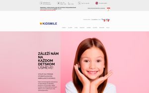 Náhľad webovej stránky kidsmile.sk | Screenshot domény