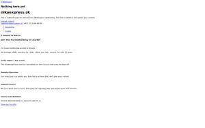Náhľad webovej stránky nikaexpress.sk | Screenshot domény