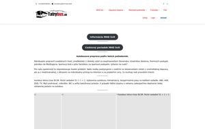 Náhľad webovej stránky tatrybus.sk | Screenshot domény
