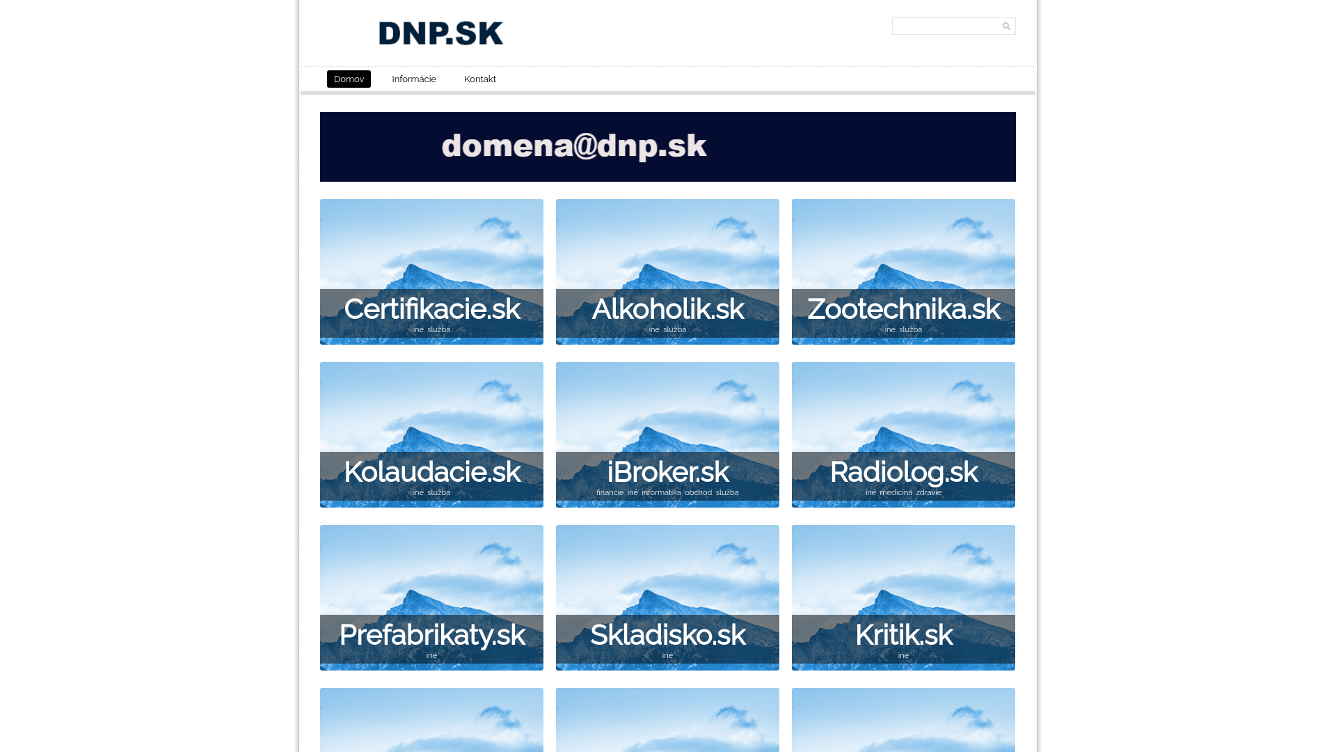 Screenshot domény vymena.sk | DNP